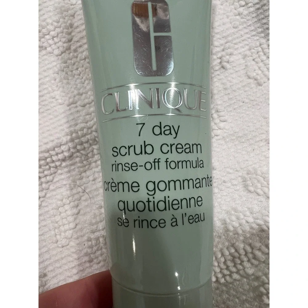 Clinique 7 Day Scrub Cream Rinse-Off Formula Exfoliator 3.4oz Fragrance Free